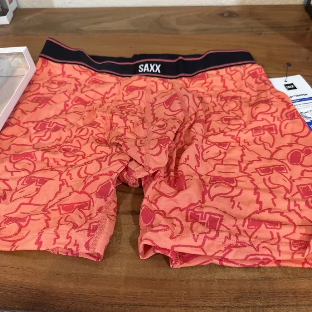 Saxx Men’s Daytripper Boxer Brief Parrot Party Fusion Small